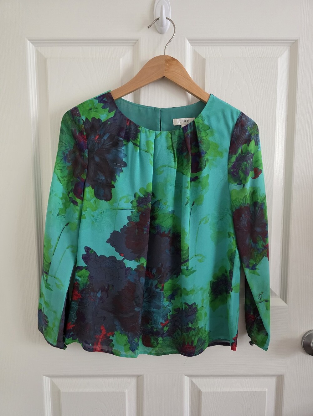 J. Crew 100% Silk Blouse, Size 0